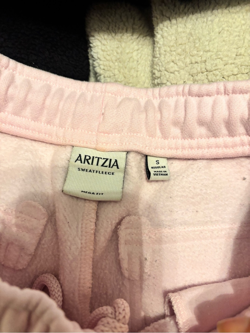 Aritzia size small Sweatfleece cargo Joggers